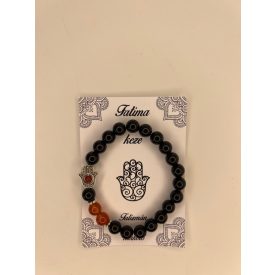 Fatima Keze Karkötő Onix-Karneol