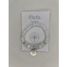 Életfa Karkötő Tejkvarc - Hegyikristály