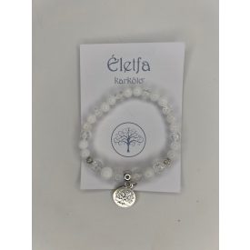 Életfa Karkötő Tejkvarc - Hegyikristály