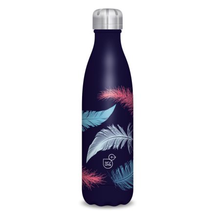 ARS UNA Duplafalú Fémkulacs Feather-Dark 500 ml