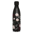ARS UNA Duplafalú Fémkulacs Flowery Black 500 ml Díszdobozzal