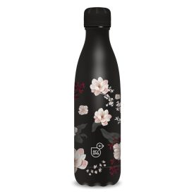   ARS UNA Duplafalú Fémkulacs Flowery Black 500 ml Díszdobozzal