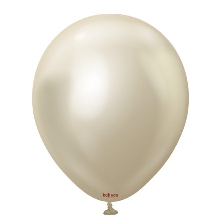 Lufi Gömb 50 db-os 30 cm KAC12 Mirror Fehér Arany