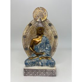 Buddha Szobor Meditáló Resin