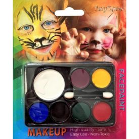 7 színű Arcfesték készlet + ecset