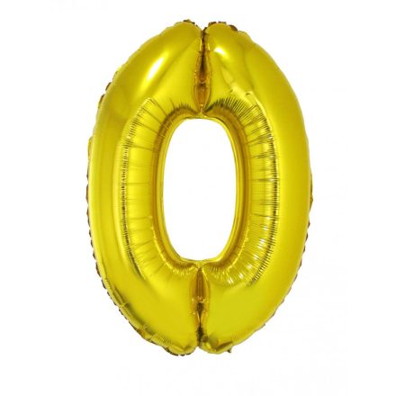Fólia Lufi Óriás Szám "0" Arany