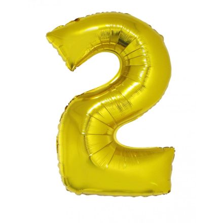 Fólia Lufi Óriás Szám "2" Arany