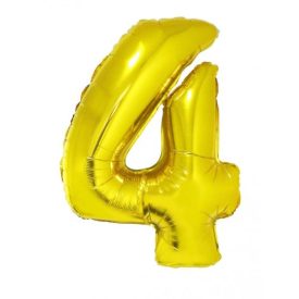 Fólia Lufi Óriás Szám "4" Arany