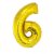 Fólia Lufi Óriás Szám "6" Arany