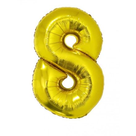 Fólia Lufi Óriás Szám "8" Arany