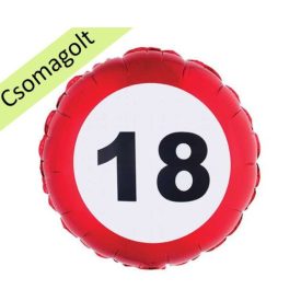 Metál Fólia Lufi "18" Behajtani Tilos