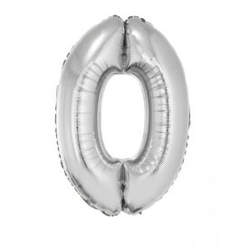 Fólia Lufi Óriás Szám "0" Ezüst