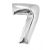Fólia Lufi Óriás Szám "7" Ezüst