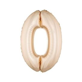 Fólia Lufi Óriás Szám "0" Rosegold
