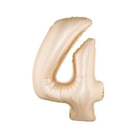 Fólia Lufi Óriás Szám "4" Rosegold