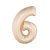 Fólia Lufi Óriás Szám "6" Rosegold