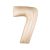 Fólia Lufi Óriás Szám "7" Rosegold