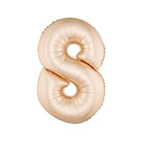 Fólia Lufi Óriás Szám "8" Rosegold