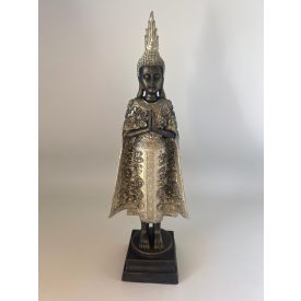 Álló Krém-Barna Buddha Szobor 45 cm