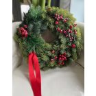 Piros Fenyőkoszorú 