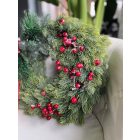 Piros Fenyőkoszorú 