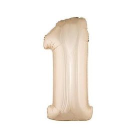Fólia Lufi Óriás Szám "1" Rosegold