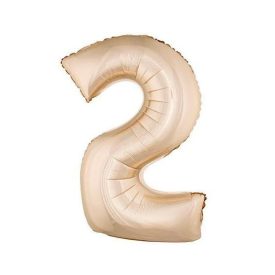 Fólia Lufi Óriás Szám "2" Rosegold